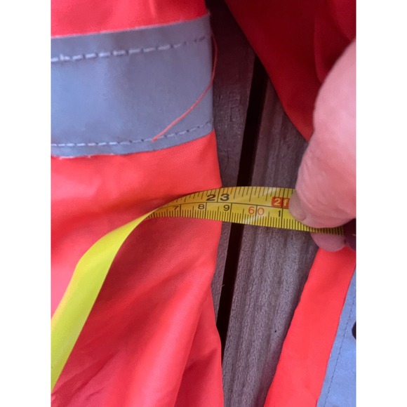 Vintage protective fire fighter outfit bright neon reflectors - Picture 5 of 13